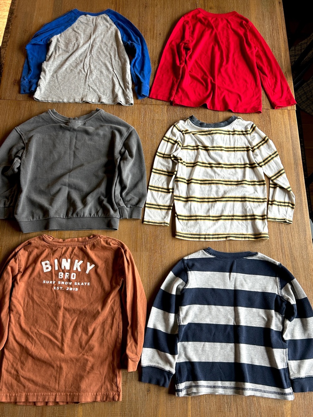 6pc Lot of 4T Long-Sleeve T’s - Picture 4 of 4